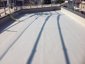 屋上シート防水施工後の様子