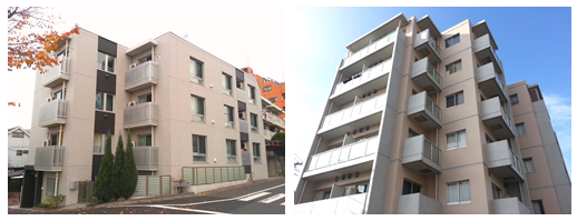 はちじんの維持管理システムは様々なマンション建物にご対応いたします。