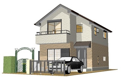 新築設計では平面図面のほかに3D図面でもイメージのご確認が可能です。