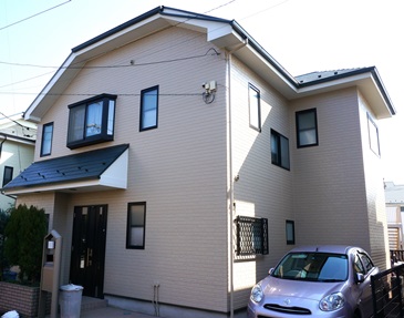 調布市のハチジン塗装工事例「外壁塗装後」